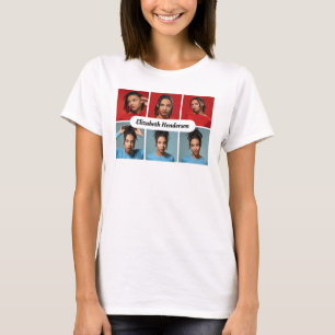 デザイン独自の6フォトコラージュ Tシャツ