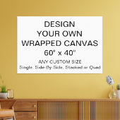 デザイン独自の60インチx 40インチキャンバスプリント キャンバスプリント (インサイチュ (リビング))