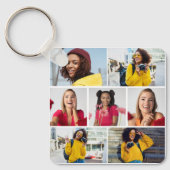 デザイン独自の7フォトコラージュ キーホルダー (正面)