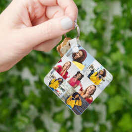 デザイン独自の7フォトコラージュ キーホルダー