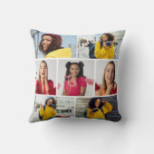 デザイン独自の7フォトコラージュ クッション (裏面)