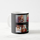 デザイン独自の7フォトコラージュ コーヒーマグカップ (正面左)
