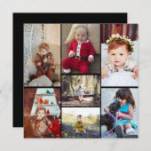 デザイン独自の7フォトコラージュ シーズンカード (正面/裏面)