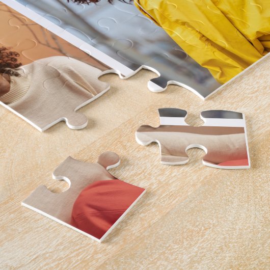 デザイン独自の7フォトコラージュ ジグソーパズル (側面)