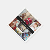 デザイン独自の7フォトコラージュ スタンダードカクテルナプキン (角)