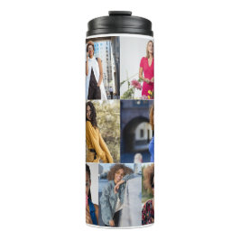 デザイン独自の7フォトコラージュ タンブラー
