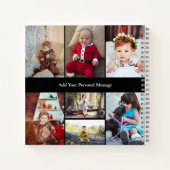 デザイン独自の7フォトコラージュ ノートブック (裏面)