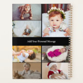 デザイン独自の7フォトコラージュ プランナー手帳 (裏面)