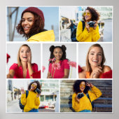 デザイン独自の7フォトコラージュ ポスター (正面)