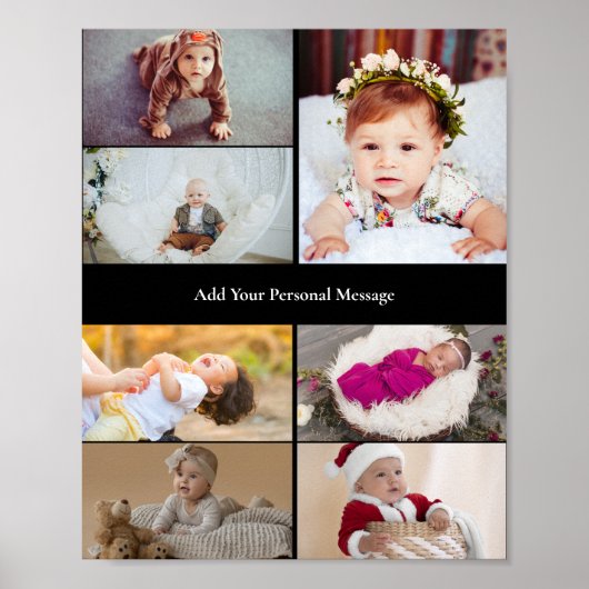 デザイン独自の7フォトコラージュ ポスター (正面)