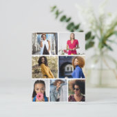 デザイン独自の7フォトコラージュ ポストカード (スタンド正面)