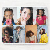 デザイン独自の7フォトコラージュ マウスパッド (正面)