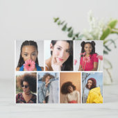 デザイン独自の7フォトコラージュ 案内状 (スタンド正面)