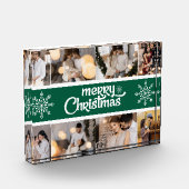 デザイン独自の8フォトコラージクリスマスホリデー フォトブロック (左)