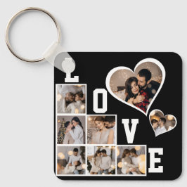 デザイン独自の8フォトコラージュ キーホルダー