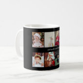 デザイン独自の8フォトコラージュ コーヒーマグカップ (正面左)
