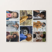 デザイン独自の8フォトコラージュ ジグソーパズル (横)