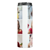 デザイン独自の8フォトコラージュ タンブラー (裏面)