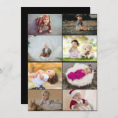 デザイン独自の8フォトコラージュ ノートカード (正面/裏面)