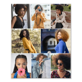 デザイン独自の8フォトコラージュ フォトプリント           