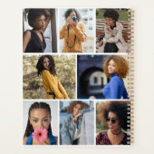 デザイン独自の8フォトコラージュ プランナー手帳 (裏面)