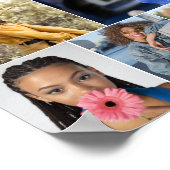 デザイン独自の8フォトコラージュ ポスター (角)