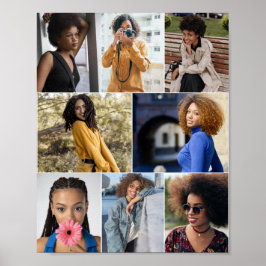 デザイン独自の8フォトコラージュ ポスター