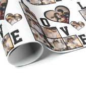 デザイン独自の8フォトコラージュ ラッピングペーパー (ロールコーナー)