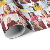 デザイン独自の8フォトコラージュ ラッピングペーパー (ロールコーナー)