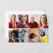 デザイン独自の8フォトコラージュ 案内状 (正面/裏面)