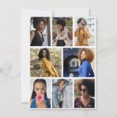 デザイン独自の8フォトコラージュ 案内状 (正面)