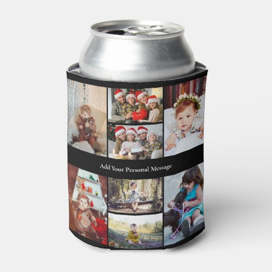 デザイン独自の8フォトコラージュ 缶クーラー (缶正面)