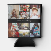 デザイン独自の8フォトコラージュ 缶クーラー (正面)