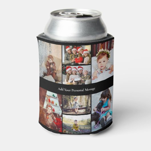 デザイン独自の8フォトコラージュ 缶クーラー (缶裏面)