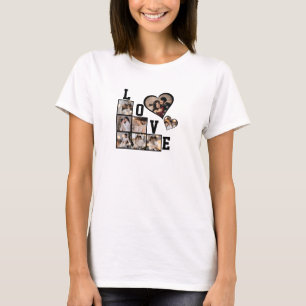 デザイン独自の8フォトコラージュ Tシャツ