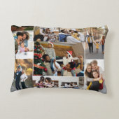 デザイン独自の9フォトコラージュ アクセントクッション (裏面)