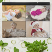 デザイン独自の9フォトコラージュ キッチンタオル (折り畳み)