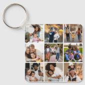 デザイン独自の9フォトコラージュ キーホルダー (正面)
