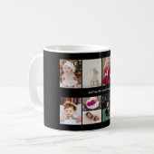 デザイン独自の9フォトコラージュ コーヒーマグカップ (正面左)