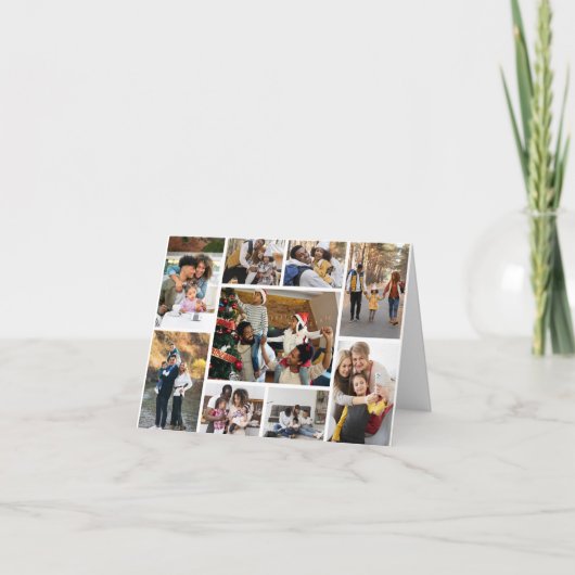 デザイン独自の9フォトコラージュ シーズンカード (正面)