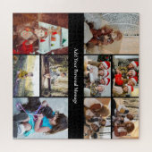 デザイン独自の9フォトコラージュ ジグソーパズル (横)