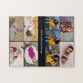 デザイン独自の9フォトコラージュ ジグソーパズル (横)