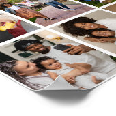 デザイン独自の9フォトコラージュ ポスター (角)