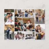 デザイン独自の9フォトコラージュ ポストカード (正面)