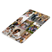 デザイン独自の9フォトコラージュ マグネット (左側)