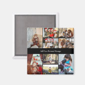 デザイン独自の9フォトコラージュ マグネット (正面/裏面)