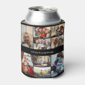 デザイン独自の9フォトコラージュ 缶クーラー (缶正面)
