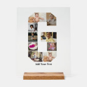 デザイン独自のGフォトコラージュ アクリルサイン (正面)