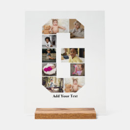 デザイン独自のGフォトコラージュ アクリルサイン