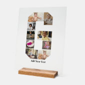 デザイン独自のGフォトコラージュ アクリルサイン (傾斜)